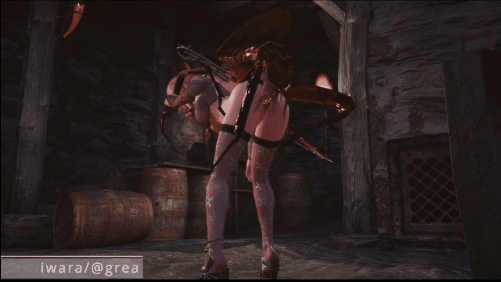 【虫奸 巨乳 黑丝 爆操 淫纹】新作-【skyrim】(insect) 神子 x 蟑螂  Yae Miko x Roach-第2张图片-萌站