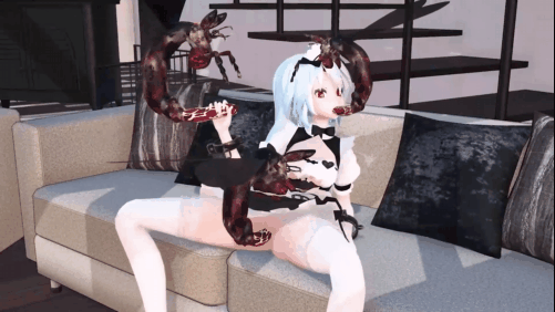 【虫奸 白丝女仆 口交 三洞齐入 】新作-【insects&miku（初音）】（part1）虫虫棒棒……要插进来吗♡-第1张图片-萌站