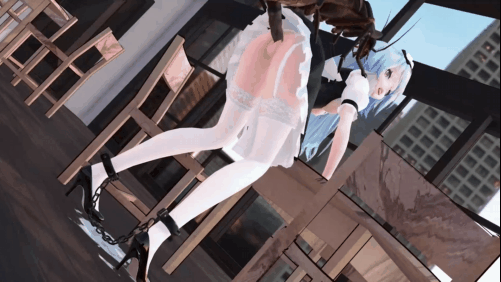 【虫奸 白丝女仆 中出 双洞齐入 口交】新作-【insects&miku（初音）】（part2）作为女仆♡……要认真服务客人…… -第2张图片-萌站