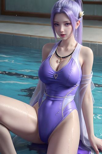 [AI图包/斗破苍穹-韩月-泳装/国漫壁纸4K/18+]高质量精品-第4张图片-萌站