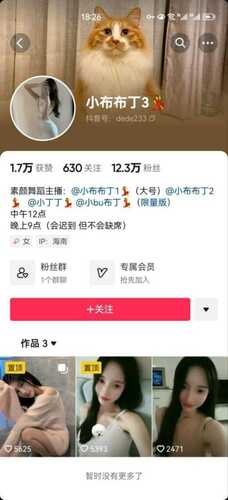 抖音12万粉丝网红小布布丁高价一对一视频热舞片段流出-第4张图片-萌站