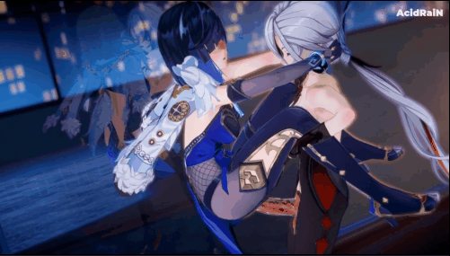 【巨乳 黑丝兔女郎 爆操 喷潮 中出 小马拉大车 扶她】新作-061 Yelan x Arlecchino FUTA【Genshin Impact】 夜來香x阿蕾奇诺sex-第8张图片-萌站