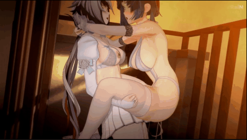 【巨乳 黑丝兔女郎 爆操 喷潮 中出 小马拉大车 扶她】新作-061 Yelan x Arlecchino FUTA【Genshin Impact】 夜來香x阿蕾奇诺sex-第9张图片-萌站