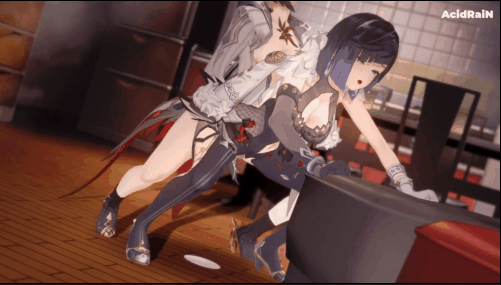 【巨乳 黑丝兔女郎 爆操 喷潮 中出 小马拉大车 扶她】新作-061 Yelan x Arlecchino FUTA【Genshin Impact】 夜來香x阿蕾奇诺sex-第11张图片-萌站