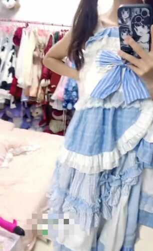 蓝色系洛丽塔妹妹自慰【1】-第2张图片-萌站