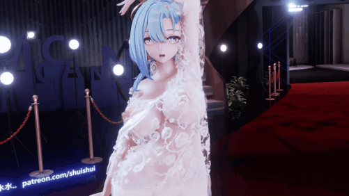 【巨乳 黑丝 乳摇 腰振 跳舞】新作-MMD-涩涩单腿黑丝睡衣大兔兔-布料EEVEE -第1张图片-萌站