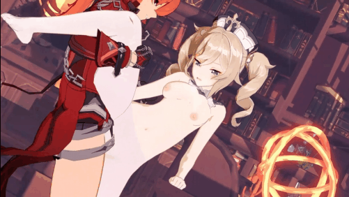 【4K/无修】-【巨乳 白丝 腿交 爆操 喷潮 中出 NTR】新作-[NTR警告] 原神：芭芭拉X迪卢克-第4张图片-萌站