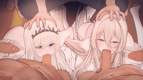 【巨乳 白丝 口交 吞精 手交 前后夹击 群P 爆操 中出】新作-💕比翼成双，双喜临门💕 『 伴尔维_舰装-怨仇-碧蓝航线-Azur Lane』-第2张图片-萌站