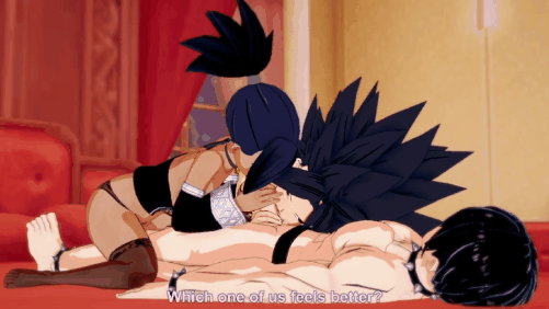 【巨乳 黑丝 舔穴 口交 吞精 爆操 喷潮 中出】新作-ドラゴンボール超スーパ Caulifla and Kale 3some sex-第1张图片-萌站