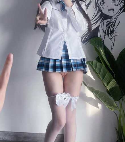 JK小学妹❤️外表清纯小仙女 小小年纪就这么放荡 以后还了得 少女刚发育好的胴体让人流口水 超级粉嫩小蝴蝶Cos中国游戏王者荣耀西施-第2张图片-萌站