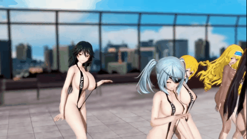 【巨乳 黑丝 跳舞 腰振 乳摇】新作-篠之之箒x西西莉亞x夏綠蒂·迪努亞x蘿拉·博德維希x織斑千冬 - WANNABE【Infinite Stratos】-第1张图片-萌站