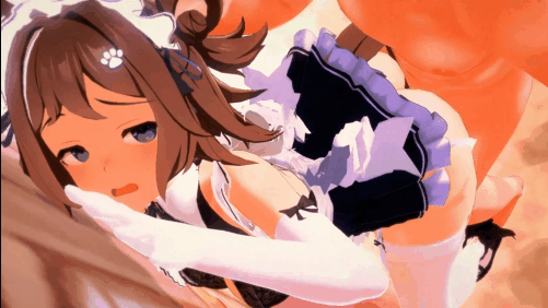 【巨乳 白丝女仆 后入 爆操 喷潮 中出 】新作-Umamusume-萊茵力量-第5张图片-萌站