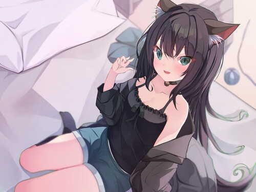 平日里嚣张的猫咪变成猫娘啦~【琴音有波】-第1张图片-萌站