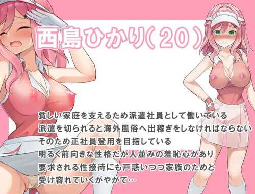 PC/RPG/透视装？女职员不穿内裤高尔夫接待 ～高尔夫是棒、球与洞的运动～  #透け服?女子社員ノーパンゴルフ接待 ～ゴルフは棒と玉と穴のスポーツです～ 汉化版-第3张图片-萌站