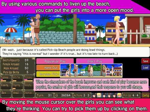 新官中[日式SLG] 把搭讪海滩打造成疯狂啪啪的裸体海滩！Let’s Turn Pick-Up Beach to a Nudist Fucking Beach! v1.06 官方中文版 [310M]-第2张图片-萌站