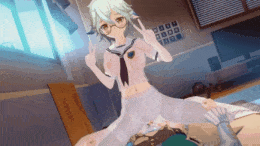 【巨乳 白丝 骑乘 后入 爆操 爆射 喷潮 中出】新作-【Genshin】【NTR】砂糖的校园日记-第17张图片-萌站