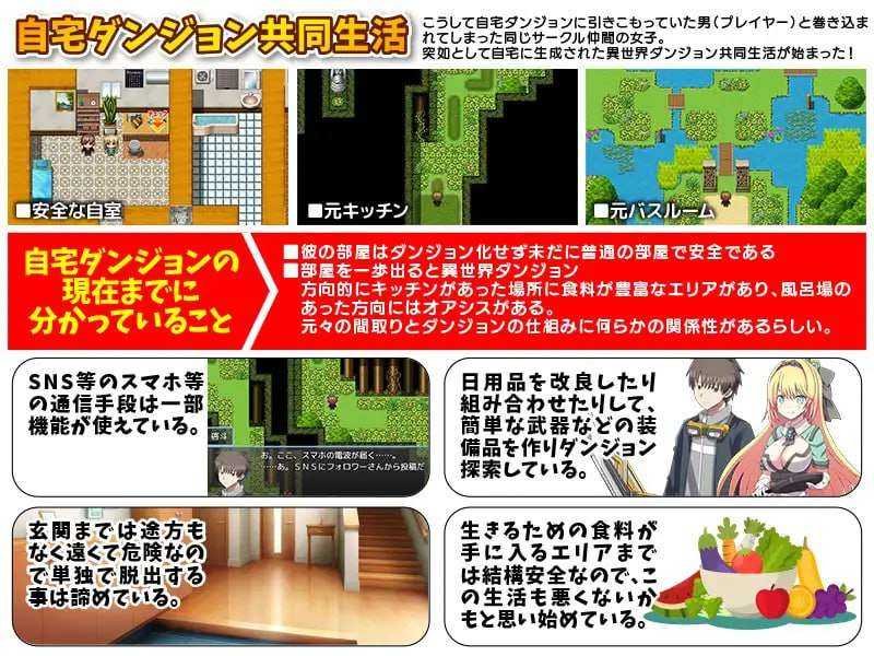 【探索RPG/幻想/PC/AI汉化】我的家突然变成了地牢！我自然而然地躲在自己的房间里【400M】-第6张图片-萌站