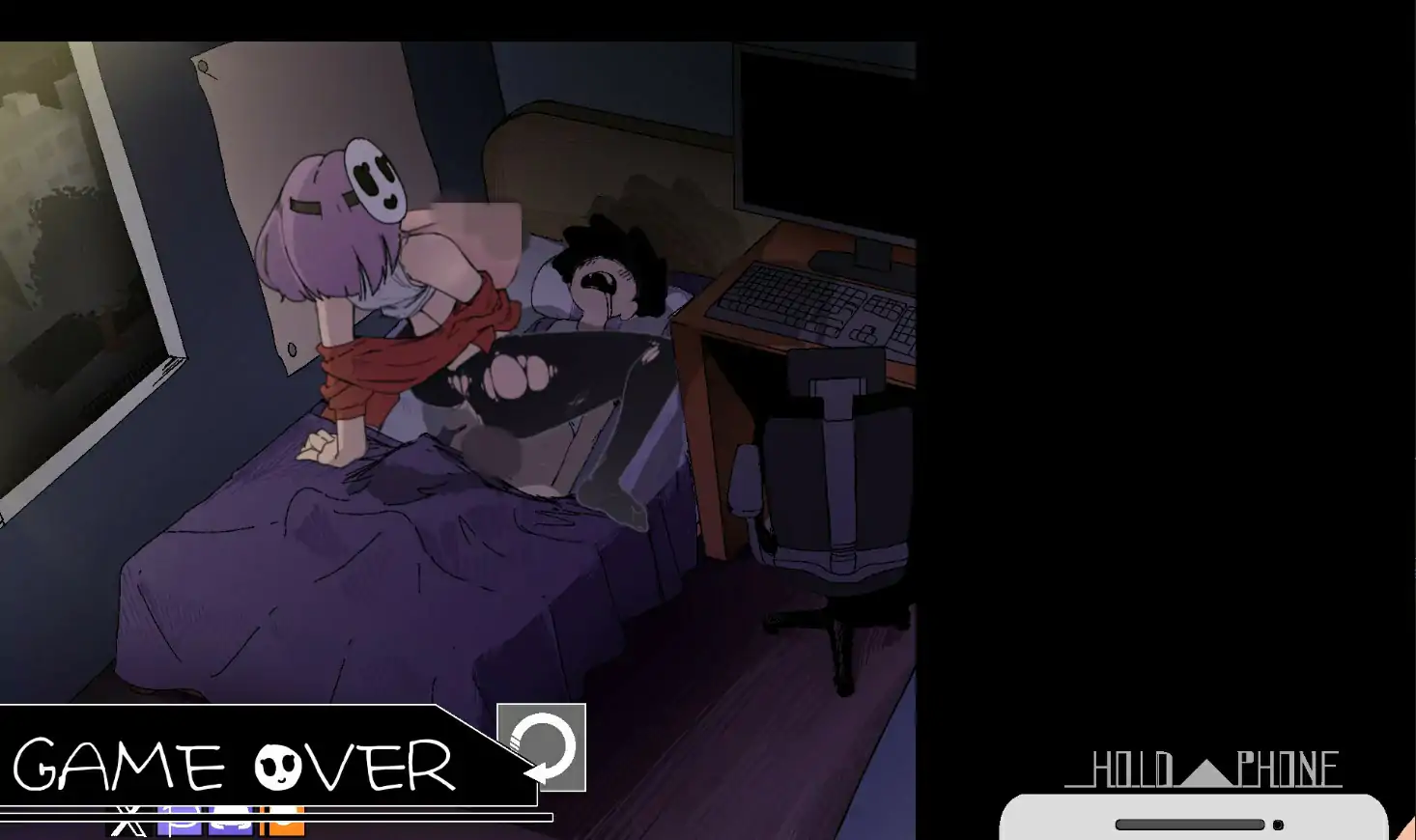 [日式SLG/机翻/动画] 夜里躲避继母的强歼与女友手机聊天 AlArm V0.4 云翻电脑 [1.3G]-第1张图片-萌站