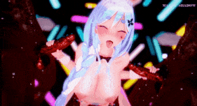 【巨乳 黑丝 白丝 兔女郎 口交 吞精 前后夹击 爆操 爆射 喷潮 中出】新作-Pekomami Sex Dance-第16张图片-萌站