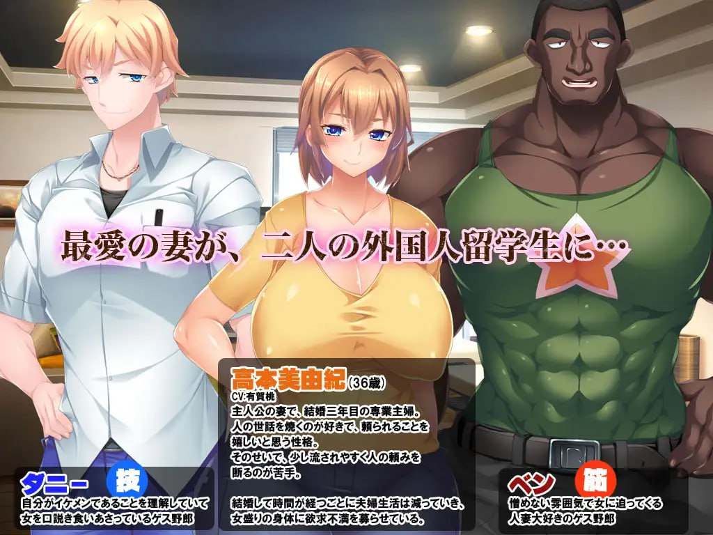 PC/#【ゲーム】黑人VS白人～パワーセックスの虜になった妻 汉化版-第4张图片-萌站