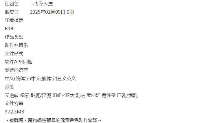  [PC/像素/全CG/逆奸/战斗H/神作/动态] 魅魔世界的迷途人 [1+330M 以解压后为准][百度盘] -第2张图片-萌站