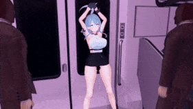 【巨乳 口交 腿交 爆操 爆射 中出】新作-blue archive - A〇o_in train - ブルアカ_A〇oで痴〇プレイ（前編）-第10张图片-萌站