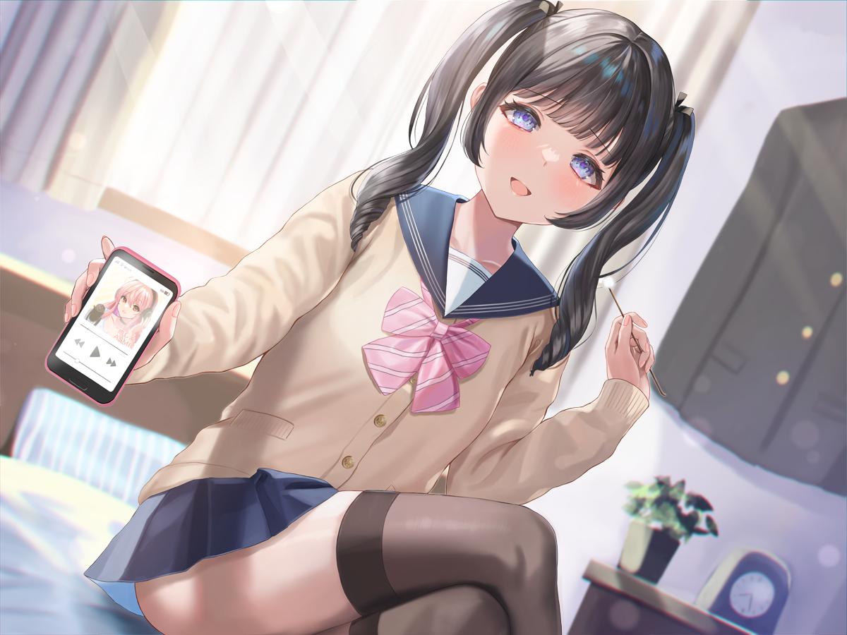 【汉化】[RJ392000]治愈系病娇女友~能霸占学长耳朵的人只有我哦~-第1张图片-萌站