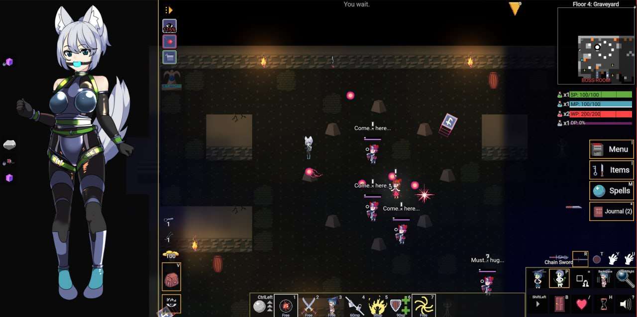 更新[日式SLG/沙盒] 变态地牢 Kinky Dungeon Ver5.4 官方中文版 [550M]-第3张图片-萌站