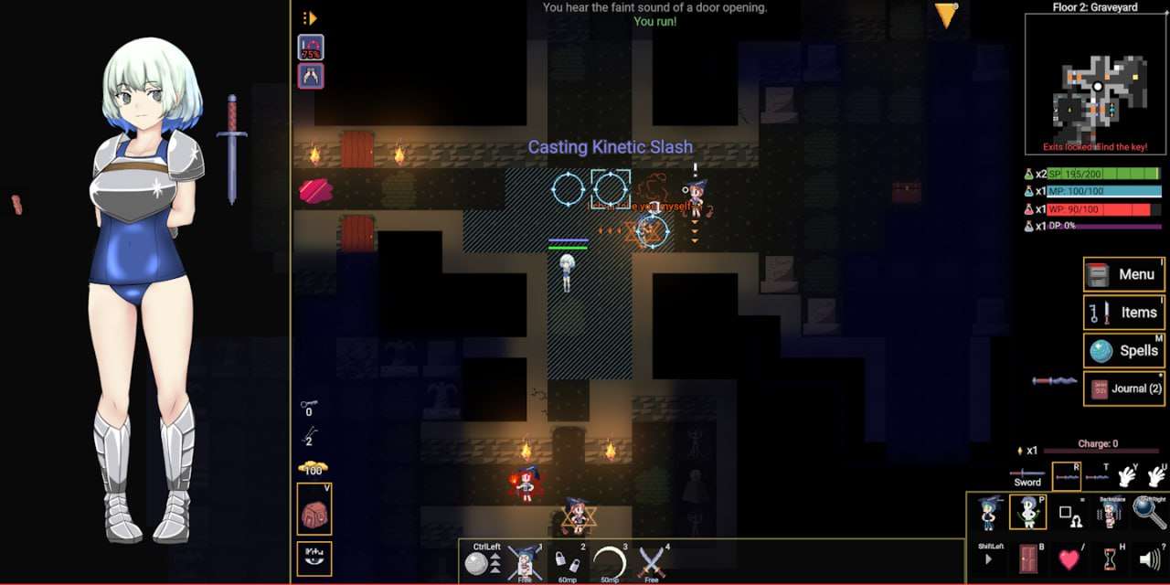 更新[日式SLG/沙盒/拘束捆绑] 变态地牢 Kinky Dungeon Ver5.4.3 官方中文版 [550M]-第3张图片-萌站