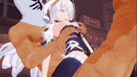 【萝莉 口交 扣穴 吞精 前后夹击 爆操 爆射 中出】新作-崩坏系列第九话 睡姦德丽莎4K-第5张图片-萌站