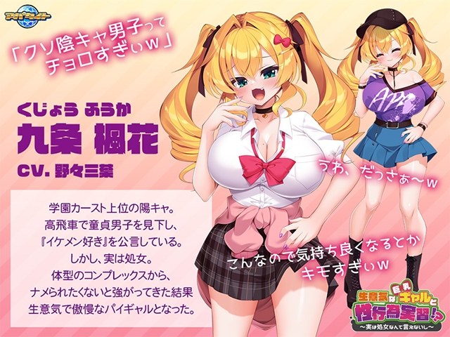 [日式ADV] 傲慢的巨乳辣妹与性行为实践！？～其实不好意思说自己是处女～ 生意気な巨乳ギャルと性行為実習！？ ～実は処女なんて言えないし～ AI汉化版+全CG存档 [490M]-第1张图片-萌站