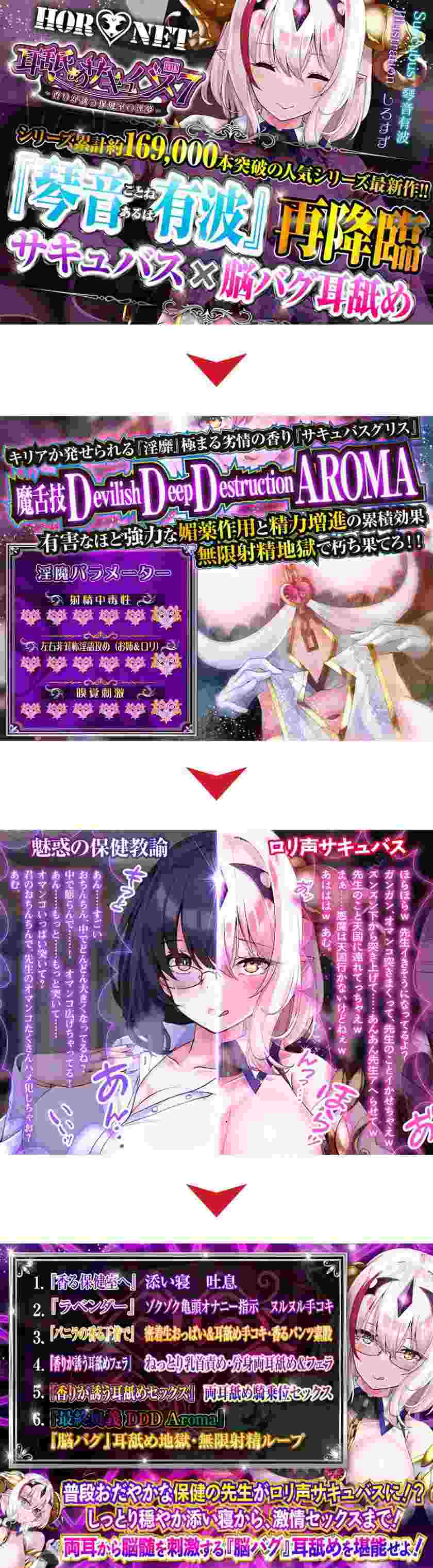 [RJ01034762][HORNET]耳舐めサキュバス7 -香りが誘う保健室の淫夢--第1张图片-萌站