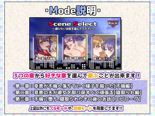 NTR永无止境～你能容忍被老婆戴绿帽子到什么程度？[ADV] 挂载式云翻汉化-第4张图片-萌站