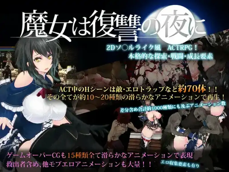 [ACT汉化动态] 魔女复仇之夜 魔女は復讐の夜に V1.07 汉化步兵作弊电脑2.3G-第1张图片-萌站