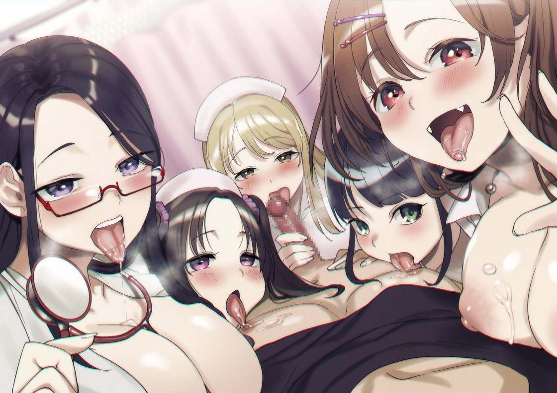 RJ01288557 ⭐5人同時責め⭐超濃密っ!女医とナースのハーレム耳舐め狂い-第1张图片-萌站