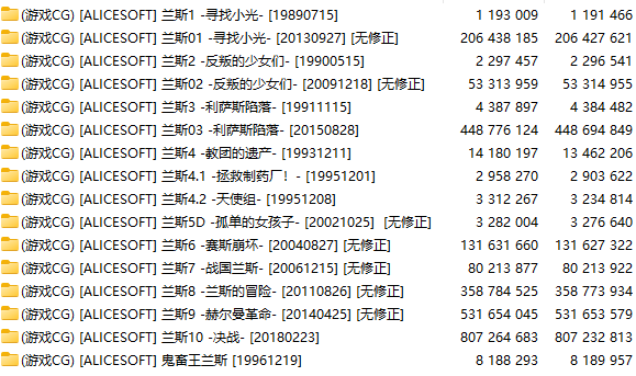 【PC端神作】[ALICESOFT] 兰斯全系列 1-10 汉化合集【16部本体+16部游戏CG】【附带CG存档&攻略&修改器】【共20G无修正】【建议收藏】-第4张图片-萌站
