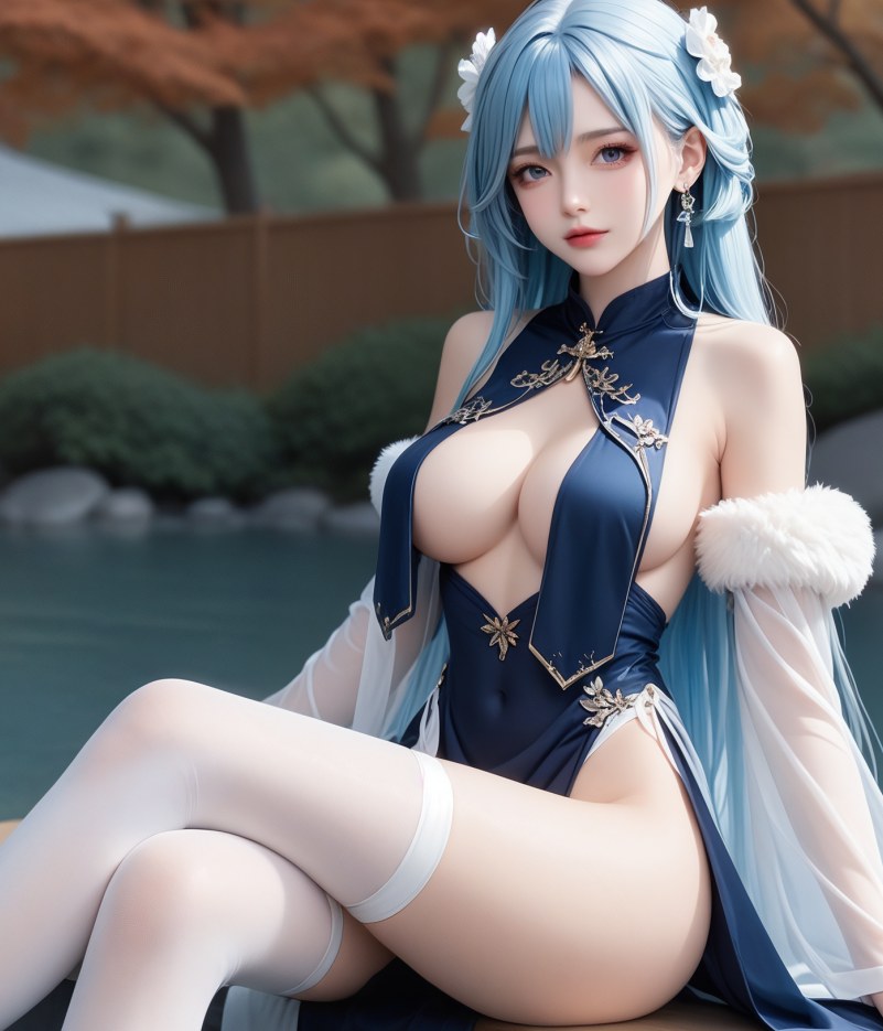 【图包】透视乳帘白丝少女90（性感素）-第4张图片-萌站