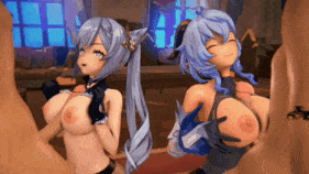 【巨乳 黑丝 乳交 手交 口交 喷射 骑乘 后入 爆操 爆射 喷潮 中出】新作-keqinq (genshin impact)-第8张图片-萌站