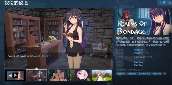 【互动SLG/调教拷打/全动态】奴役的秘境（Realms Of Bondage）V1.0.4b STEAM官中【PC/4G】-第1张图片-萌站