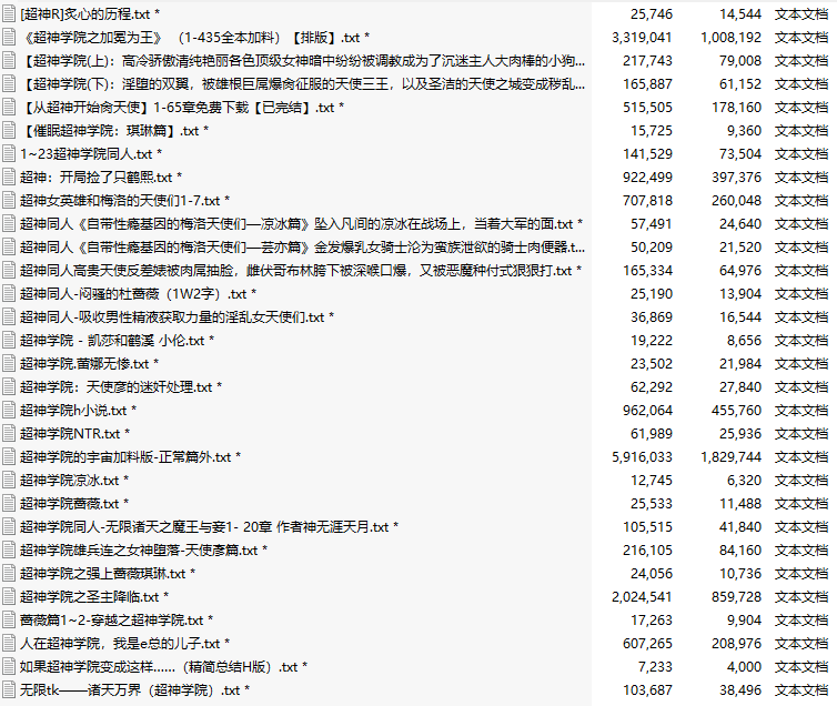 【小说】【三十部合一】超神学院同人合集【15MB】【TXT】-第1张图片-萌站