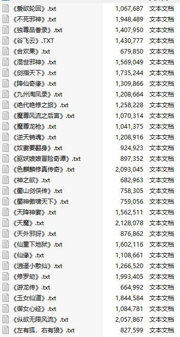 【小说】【三十一部长篇】武侠修真仙侠肉文合集【4000W字】【38MB】【TXT】-第3张图片-萌站