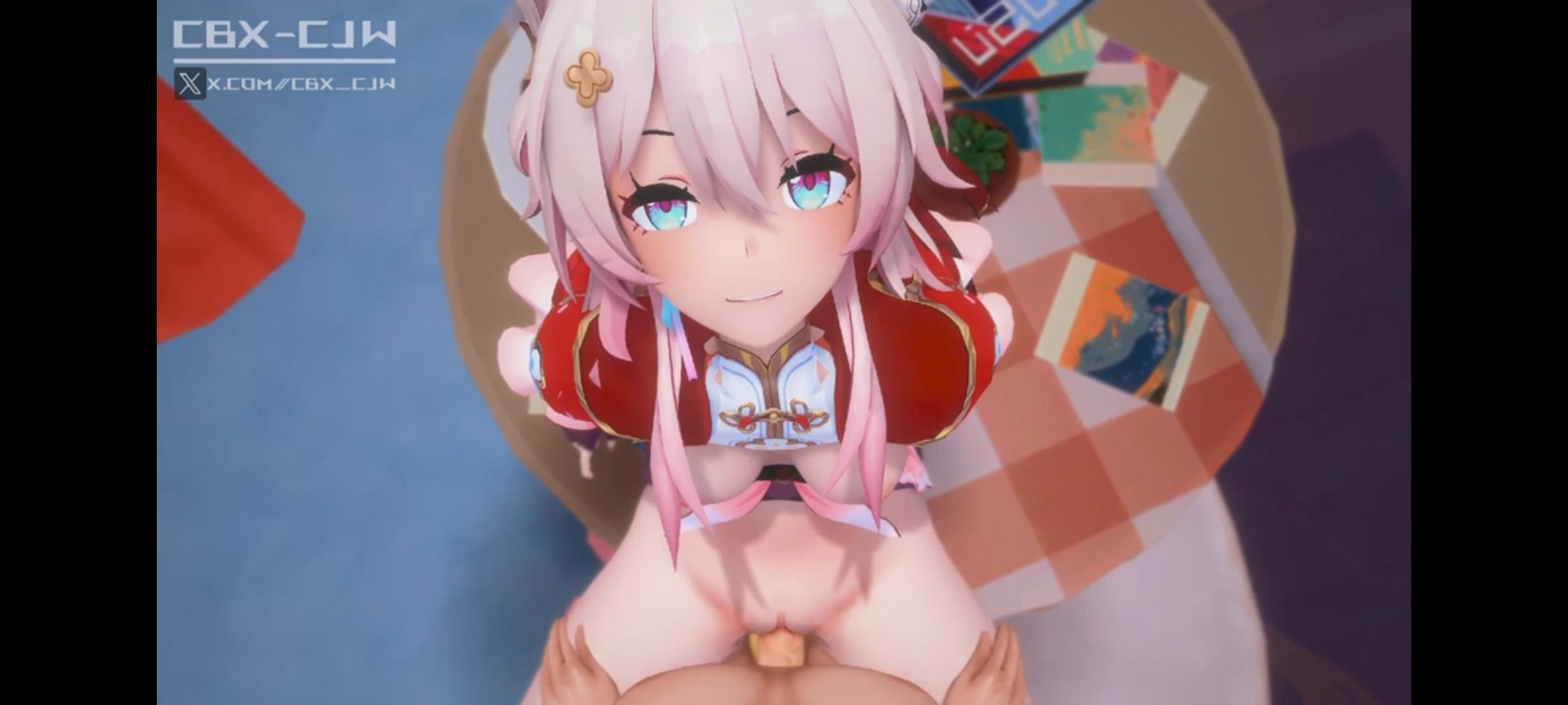 指着屄想让我操的可爱三月七，我肯定要狠狠干爆她呀-第4张图片-萌站