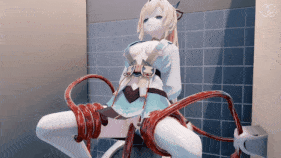 【巨乳 白丝 触手 捆绑 爆操 爆射 中出】新作-Kazama Iroha x Tentacles-風真伊呂波-第3张图片-萌站
