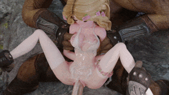 【3D动画】[OgirlsArt] 2月新作：娇小可爱白丝萝莉压在身下侵犯中出 白虎小穴被灌得满满的-第4张图片-萌站