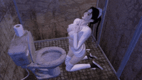 【巨乳 白丝 口交 骑乘 后入 爆操 爆射 中出】新作-VAM 定制 酒吧和厕所 帆布鞋双马尾-第7张图片-萌站