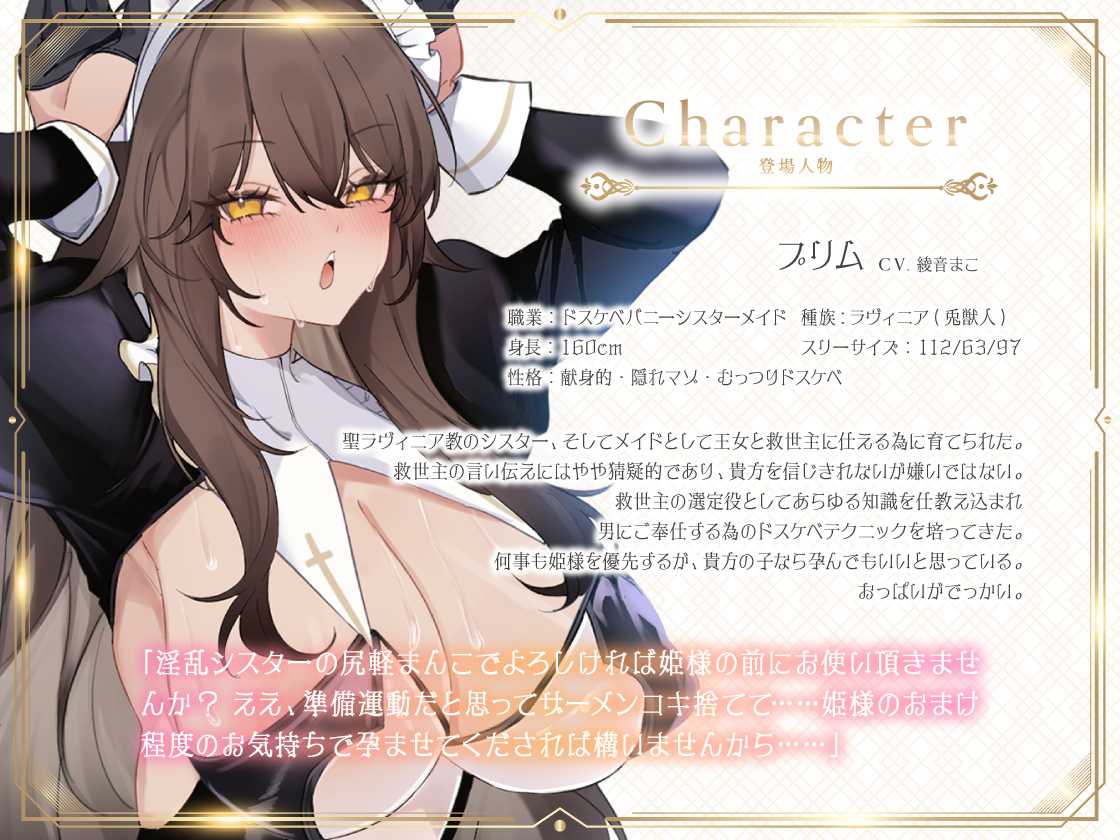 RJ01208394種付勇者《タネツケメサイア》～おねだり聖女とご奉仕シスターに種付けしてボテ腹Wバニーにするお話～-第1张图片-萌站