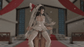 【萝莉 白丝 骑乘 后入 舞啪 爆操 中出】新作-2-27ぐらいまで【極楽浄土 SEX Dance】すぐアヘ顔になっちゃうウエディングドレスを着た花嫁霊夢(Reimu)さんのSEX Dance-第5张图片-萌站
