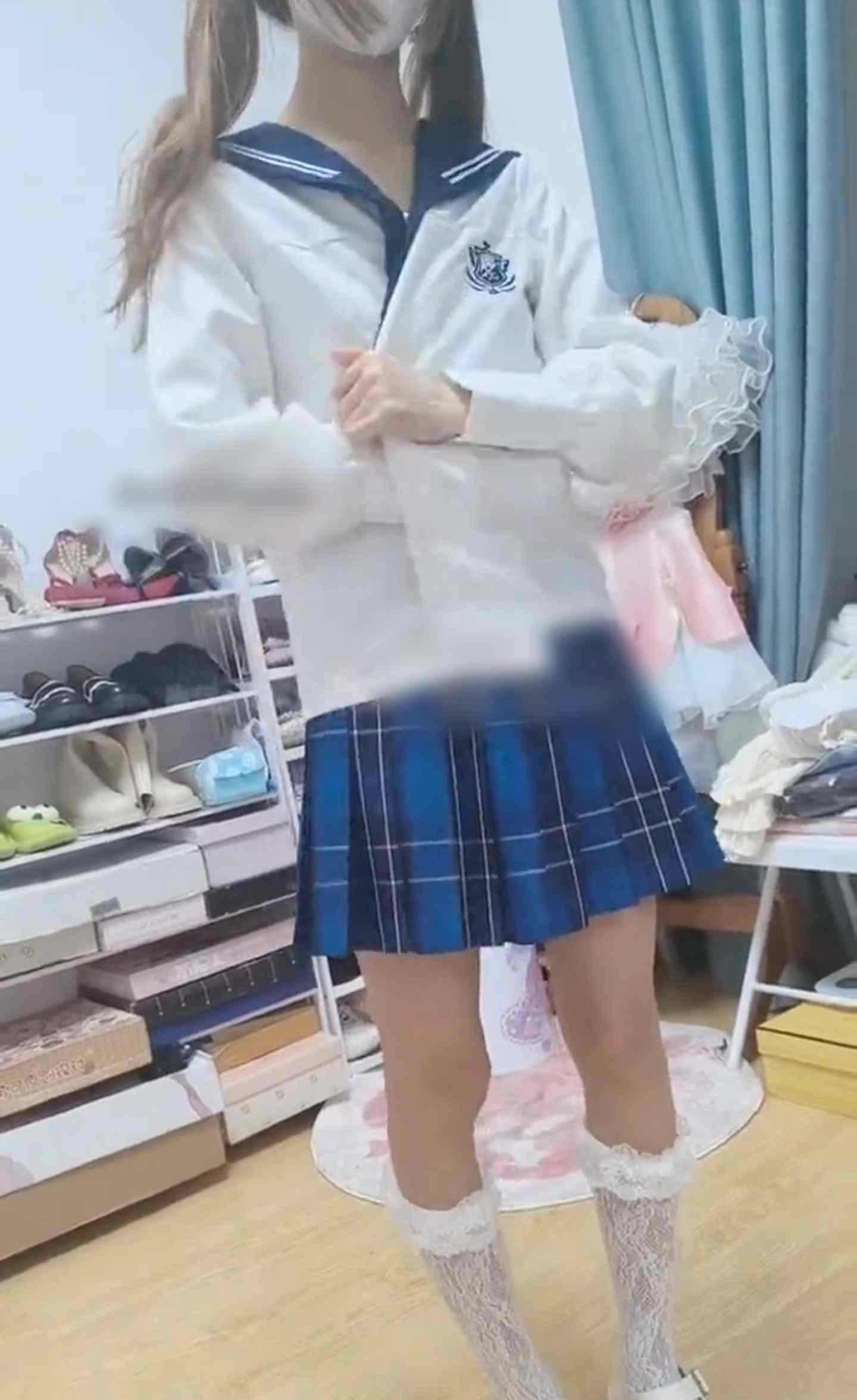 操着黑逼洛丽塔感觉不爽，就换成JK继续操-第5张图片-萌站