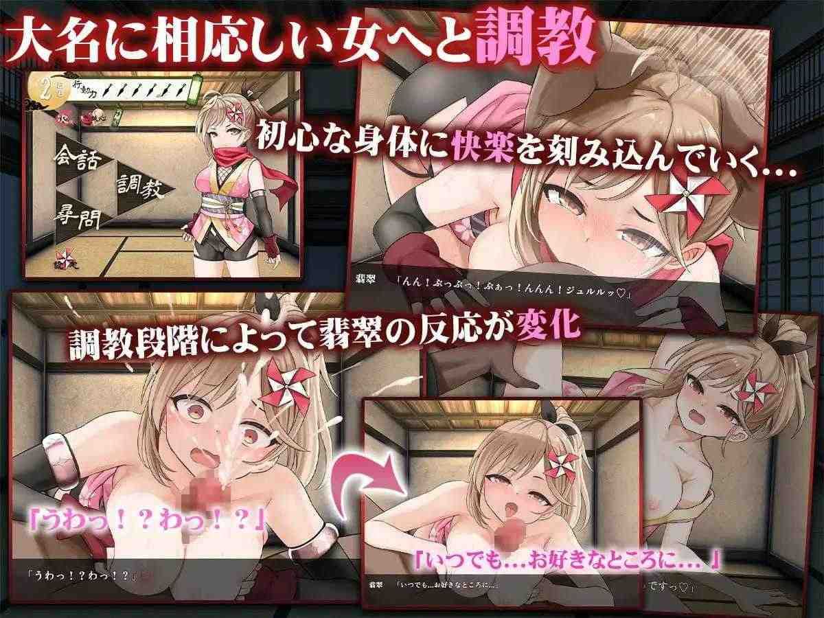 【SLG/AI汉化/动态CG/新作/CV】 蜜壶之笼～被囚禁的女忍者的献上记录～AI汉化版 【950M】-第1张图片-萌站