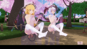 【萝莉 白丝 口交 骑乘 后入 前后夹击 爆操 爆射 中出】新作-[COM3D2][touhou]两只蝙蝠！-第8张图片-萌站